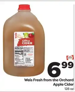 Weis Markets Weis Fresh from the Orchard Apple Cider offer