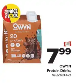 Weis Markets OWYN Protein Drinks offer