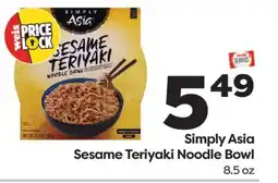 Weis Markets Simply Asia Sesame Teriyaki Noodle Bowl offer