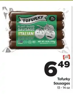 Weis Markets Tofurky Sausages offer