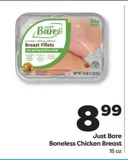 Weis Markets Just Bare Boneless Chicken Breast offer