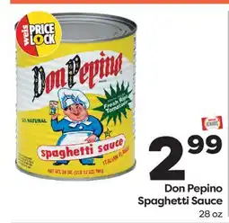 Weis Markets Don Pepino Spaghetti Sauce offer