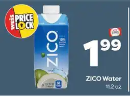 Weis Markets ZICO Water offer