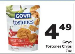 Weis Markets Goya Tostones Chips offer