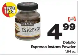 Weis Markets Delallo Espresso Instant Powder offer
