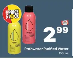Weis Markets Pathwater Purified Water offer