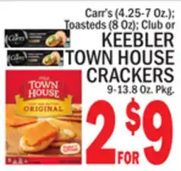 C Town KEEBLER TOWN HOUSE CRACKERS offer