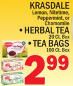 C Town KRASDALE Herbal Tea, Tea Bags offer
