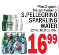 C Town Maison Perrier OR S.PELLEGRINO SPARKLING WATER offer