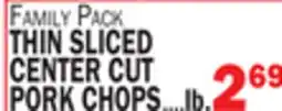 C Town THIN SLICED CENTER CUT PORK CHOPS offer