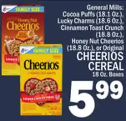 C Town CHEERIOS CEREAL offer