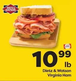 Weis Markets Dietz & Watson Virginia Ham offer
