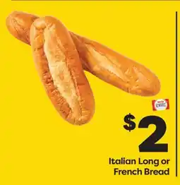 Weis Markets Italian Long or French Bread offer