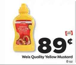 Weis Markets Weis Quality Yellow Mustard offer