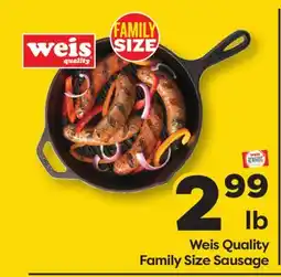 Weis Markets Weis Quality Family Size Sausage offer