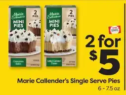 Weis Markets Marie Callender's Single Serve Pies offer