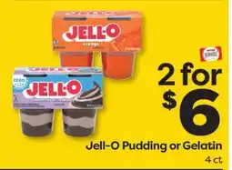 Weis Markets Jell-O Pudding or Gelatin offer