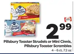 Weis Markets Pillsbury Toaster Strudels or Mini Cinnis, Pillsbury Toaster Scrambles offer