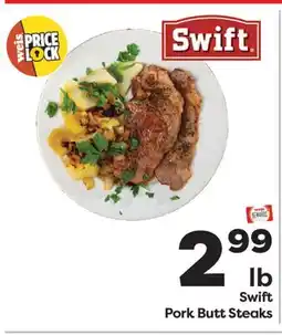 Weis Markets Swift Pork Butt Steaks offer