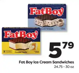 Weis Markets Fat Boy Ice Cream Sandwiches offer