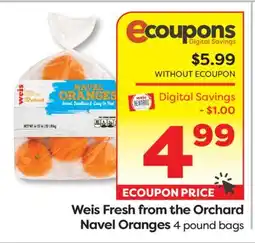Weis Markets Weis Fresh from the Orchard Navel Oranges offer