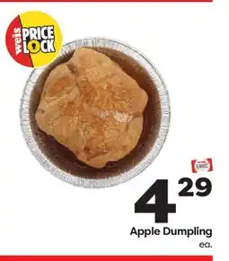 Weis Markets Apple Dumpling offer