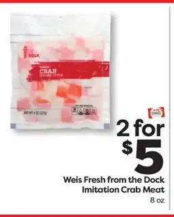 Weis Markets Weis Fresh from the Dock Imitation Crab Meat offer