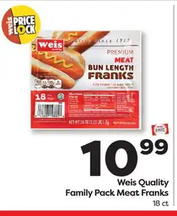 Weis Markets Weis Quality Family Pack Meat Franks offer