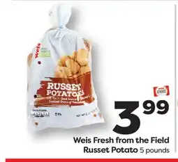 Weis Markets Weis Fresh from the Field Russet Potato offer