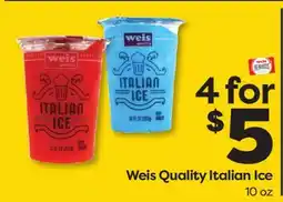 Weis Markets Weis Quality Italian Ice offer