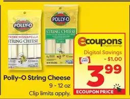 Weis Markets Polly-O String Cheese offer