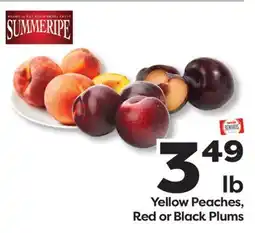 Weis Markets Summeripe Yellow Peaches, Red or Black Plums offer