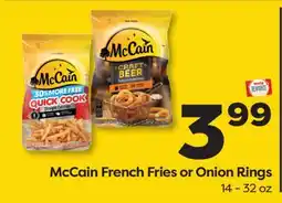 Weis Markets McCain French Fries or Onion Rings offer