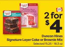 Weis Markets Duncan Hines Signature Layer Cake or Brownie Mix offer