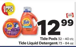 Weis Markets Tide Pods 32 - 40 ct Tide Liquid Detergent 73 - 84 oz offer
