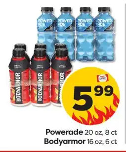 Weis Markets Powerade 20 oz, 8 ct Bodyarmor 16 oz, 6 ct offer