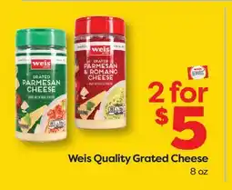 Weis Markets Weis Quality Grated Cheese offer