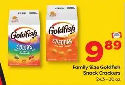 Weis Markets Family Size Goldfish Snack Crackers offer