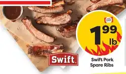 Weis Markets Swift Pork Spare Ribs offer