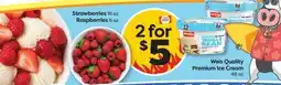Weis Markets Strawberries 16 oz Raspberries 6 oz offer