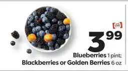 Weis Markets Blueberries 1 pint Blackberries or Golden Berries 6 oz offer