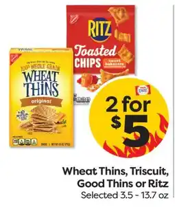 Weis Markets Wheat Thins, Triscuit, Good Thins or Ritz offer