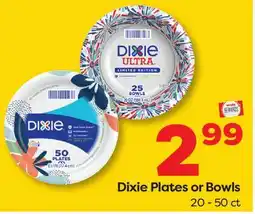 Weis Markets Dixie Plates or Bowls offer