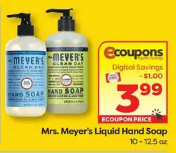 Weis Markets Mrs. Meyer's Liquid Hand Soap offer