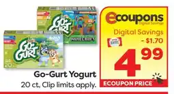 Weis Markets Go-Gurt Yogurt offer
