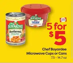 Weis Markets Chef Boyardee Microwave Cups or Cans offer