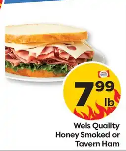Weis Markets Weis Quality Honey Smoked or Tavern Ham offer