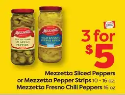Weis Markets Mezzetta Sliced Peppers or Mezzetta Pepper Strips 10 - 16 oz Mezzetta Fresno Chili Peppers 16 oz offer