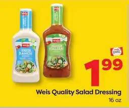 Weis Markets Weis Quality Salad Dressing offer