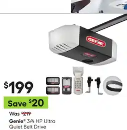 Lowe's 3/4 HP Ultra Quiet Belt Drive Garage Door Opener offer